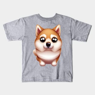 Shiba Inu Delightful Presence Kids T-Shirt